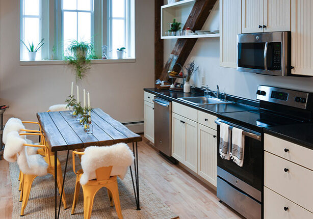 A kitchen in Liberty House