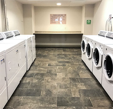 Free laundry is available within each residence in Cambrian Rise, so laundry is just one less thing you have to worry about