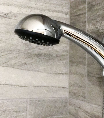 Style is present in every unit, from the tiling to the bathroom shower head